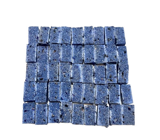 Synthetic marble/glass mosaic tiles Blue Oltremare